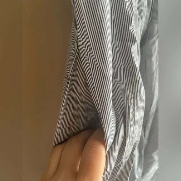 Ann Taylor Women Stripped Sleeveless Dress Cotton Size 2 - Picture 3 of 12